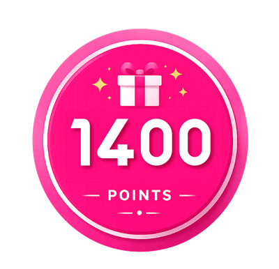 1400 points